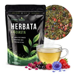 Herbata zielona Berry Fusion 50 g herbata Sencha owoce leśne malina truskawka porzeczka