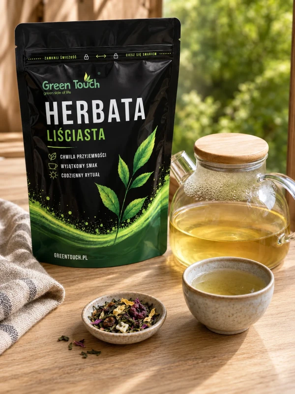 Herbata zielona Zielony Szlak 50 g herbata zielona Sencha jabłko wiśnia hibiskus owocowa