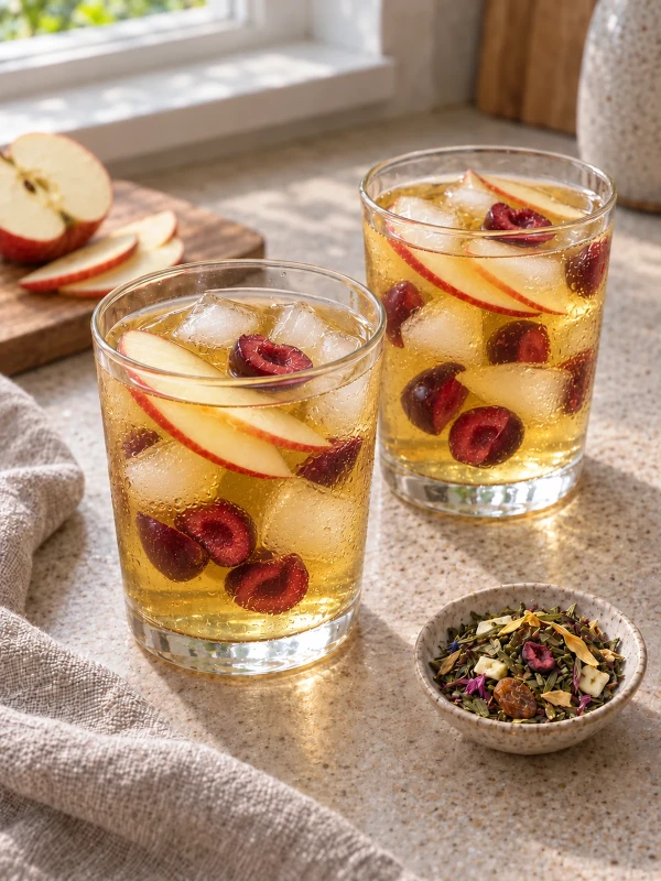 Herbata zielona Zielony Szlak 50 g herbata zielona Sencha jabłko wiśnia hibiskus owocowa