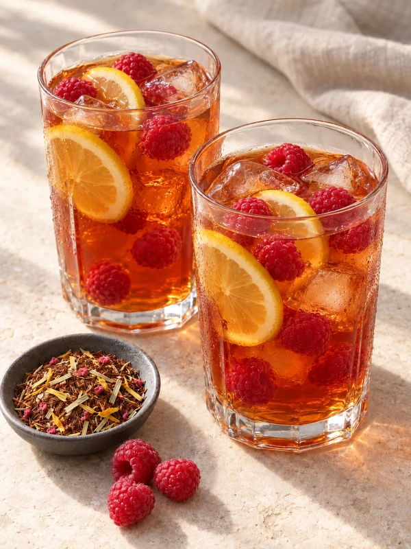 Ice Tea Lemon Fresh 50 g herbata rooibos ice tea do herbaty mrożonej cytryna malina