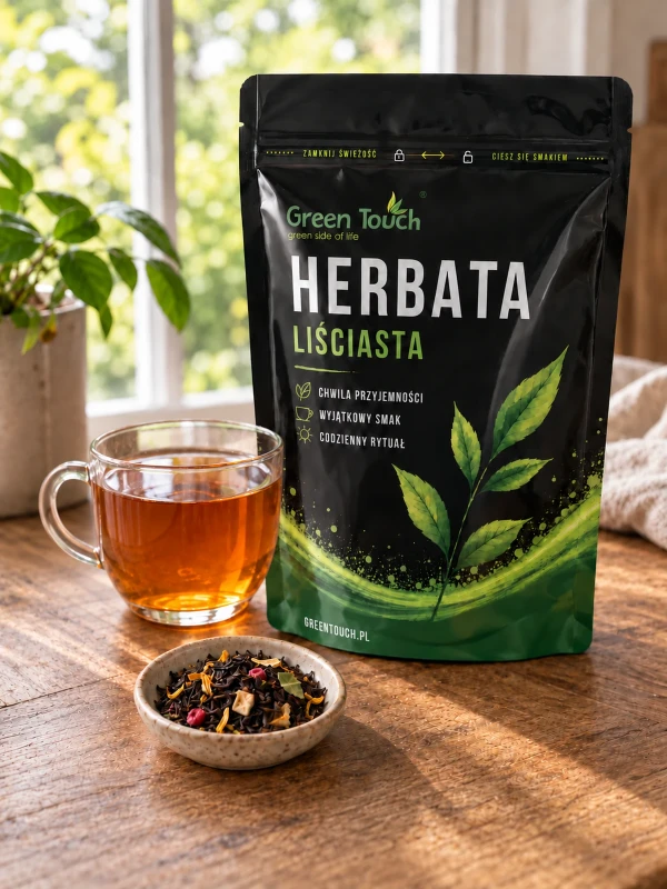 Herbata czarna Powiew Wiosny 50 g z maliną i nutą cytrusów