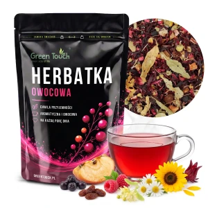Herbata owocowa Malinowo Lipowa 100 g kwiat lipy, malina liofilizowana