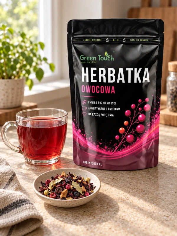 Herbata owocowa Malinowo Lipowa 100 g kwiat lipy, malina liofilizowana