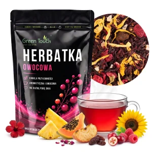 Herbata owocowa Czerwony Szept 100 g ananas żurawina malina smak lata