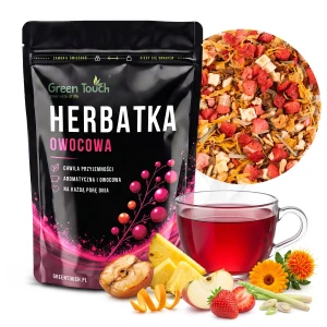 Herbata owocowa Letni Kompot 100 g jabłko pomarańcza nagietek truskawka