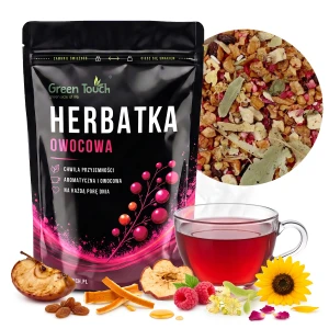 Herbata owocowa Miód Malina 100 g z maliną, kwiatem lipy i dodatkiem miodu