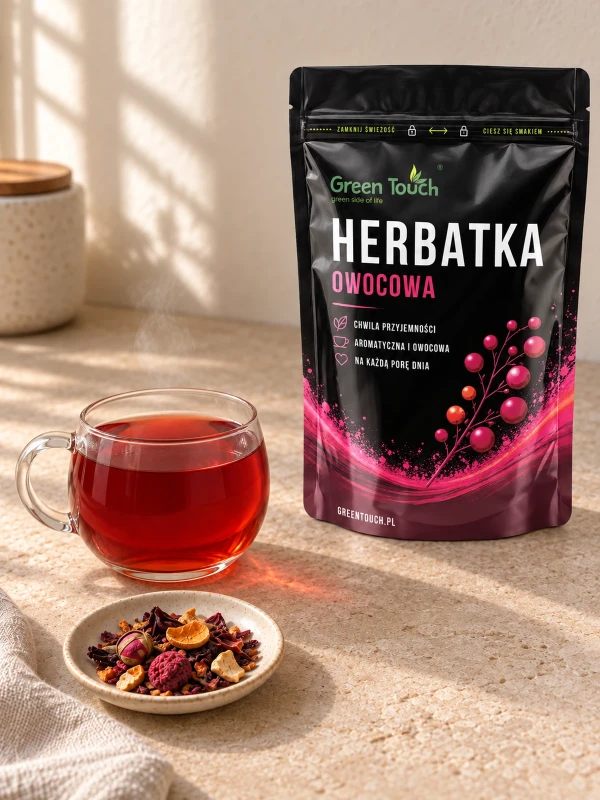 Herbata owocowa Pomarańczowy Dotyk 50 g z owocami i białym hibiskusem