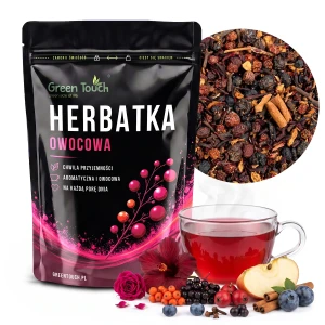 Herbata owocowa Grzaniec 50 g rozgrzewająca mieszanka zimowa z przyprawami i jagodą