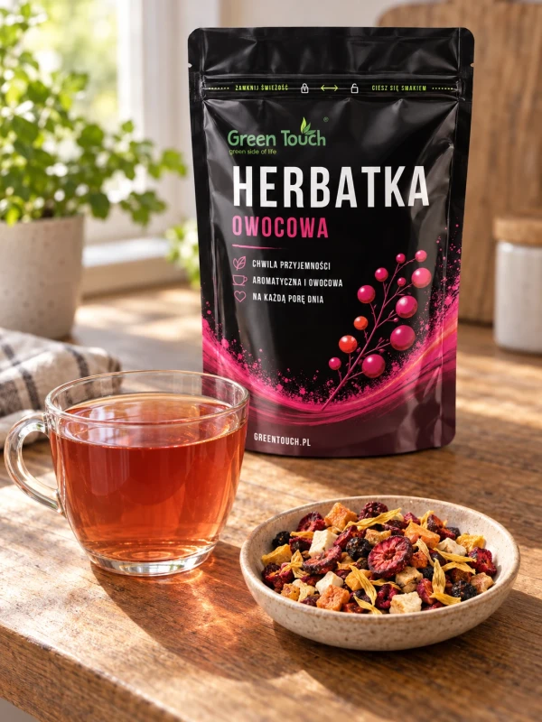 Herbata owocowa Cherry Sunset 50 g wiśnia śliwka brzoskwinia jarzębina
