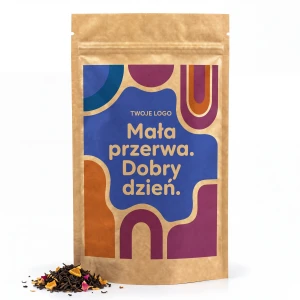 Herbata liściasta z nadrukiem i logo firmy – prezent i upominek dla klientów i pracowników