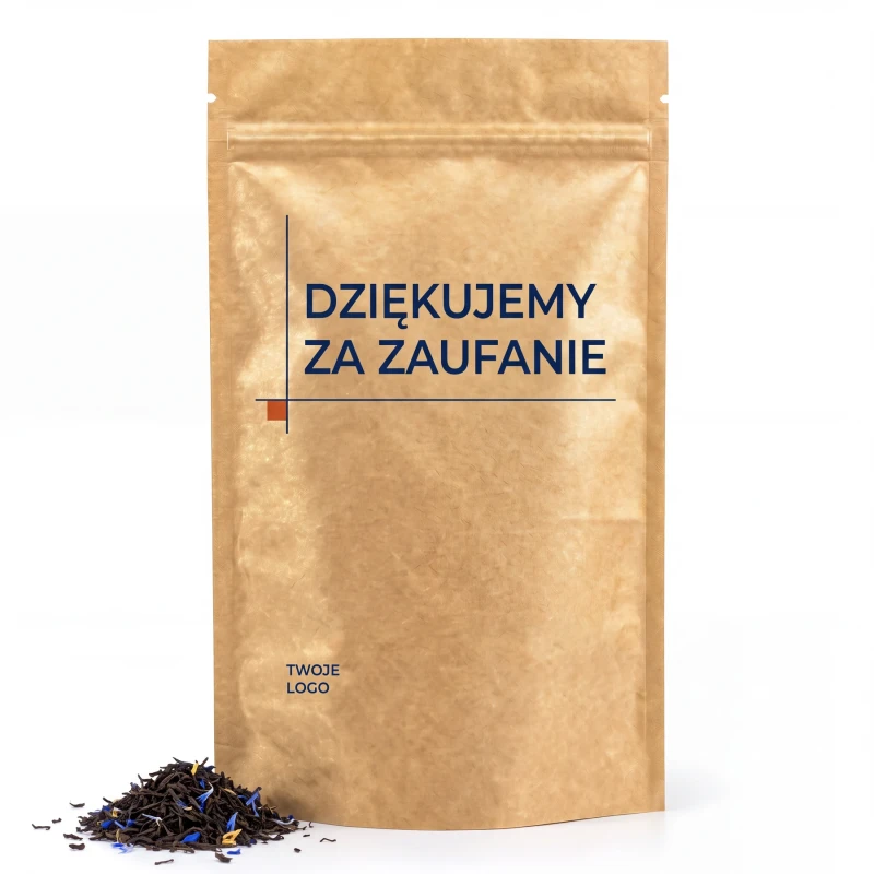 Herbata liściasta z nadrukiem i logo firmy – prezent i upominek dla klientów i pracowników