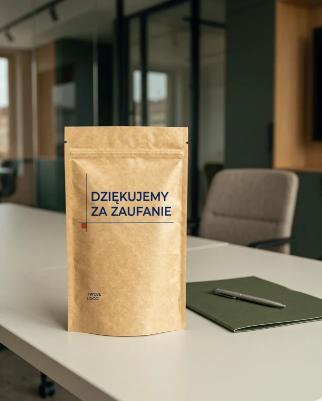 Herbata liściasta z nadrukiem i logo firmy – prezent i upominek dla klientów i pracowników