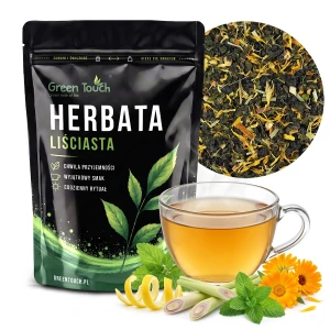 Herbata oolong Cytrynowy Zen 50 g cytryna trawa cytrynowa mięta melisa orzeźwiająca mieszanka