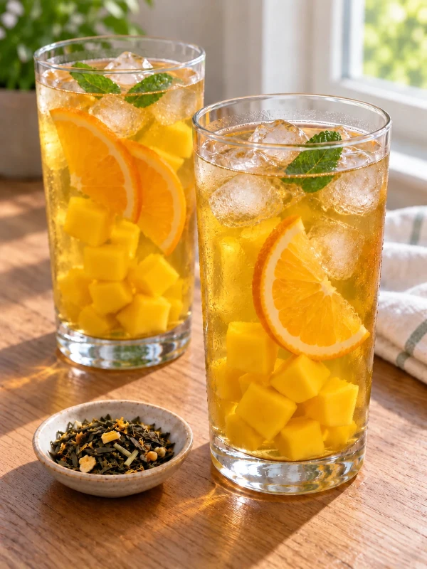 Zielona herbata Ice Tea Letnie Mango 50 g herbata mrożona z mango orzeźwiająca