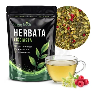 Herbata zielona Malina z Lipą 50 g z maliną i lipą 35% – łagodna i lekka