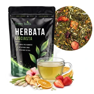 Herbata zielona Zielony Sen 50 g z pomarańczą, truskawką i jabłkiem