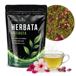 Herbata zielona Różowa Dama 50 g różana z hibiskusem lekka i kwiatowa