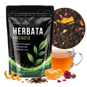 Herbata czarna Hiszpańska Mandarynka 50 g pomarańcza płatki róży oryginalna