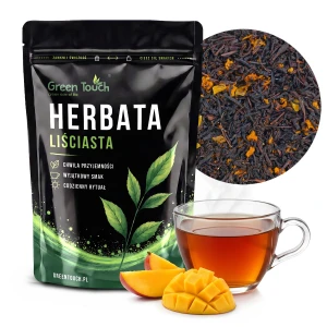 Herbata czarna Zmysłowe Mango 50 g Ceylon z liofilizowanym mango 25% liściasta