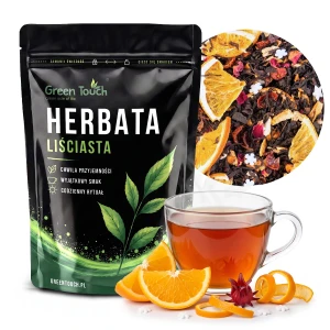 Herbata czarna Zimowy Czas 50 g świąteczna z pomarańczą śnieżynki