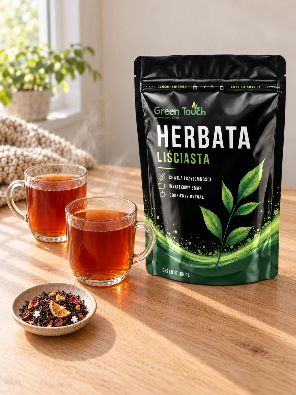 Herbata czarna Zimowy Czas 50 g świąteczna z pomarańczą śnieżynki