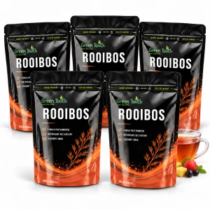 Zestaw herbat Rooibos 5 szt torebki na prezent upominek herbaty bez kofeiny