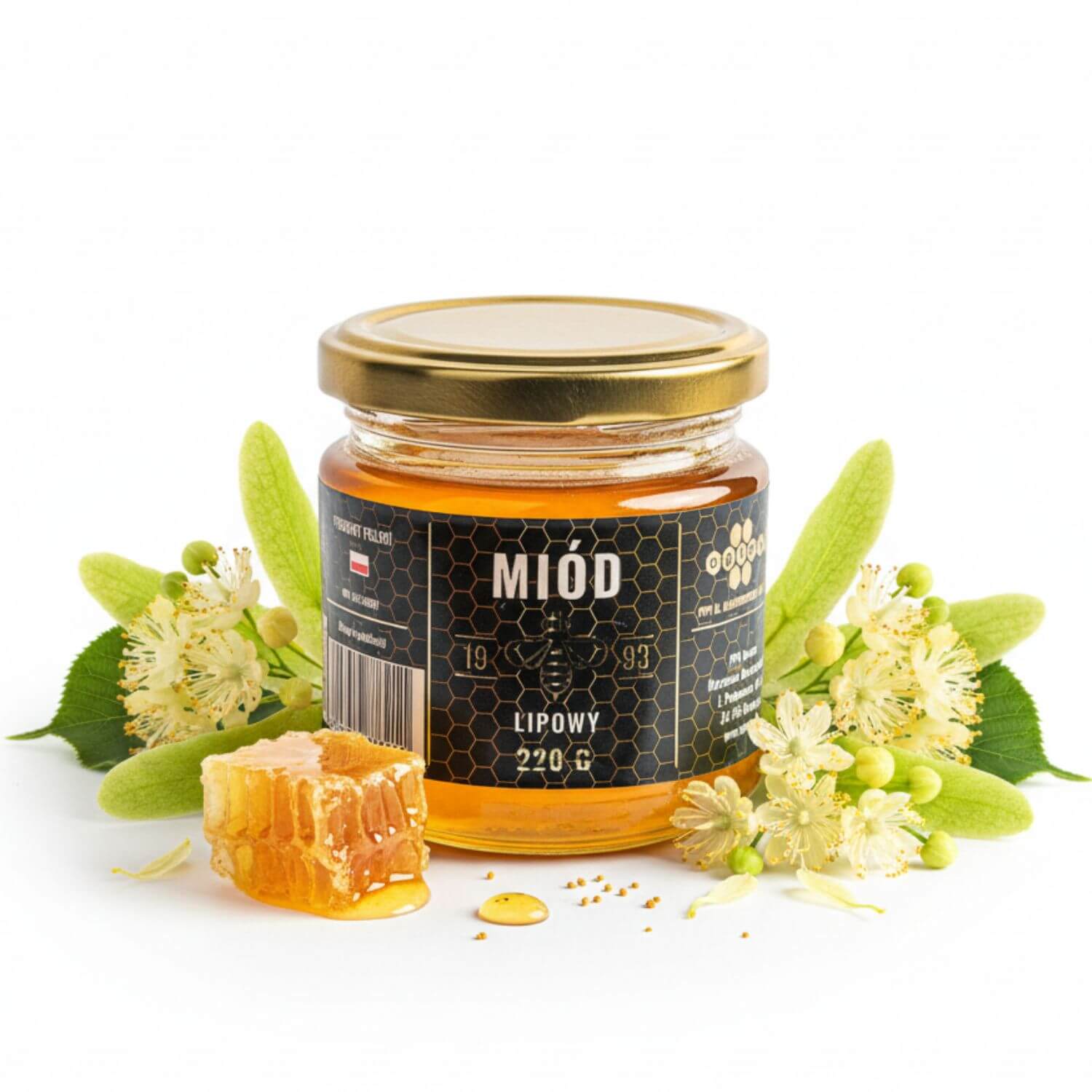 Naturalny miód lipowy 220 g