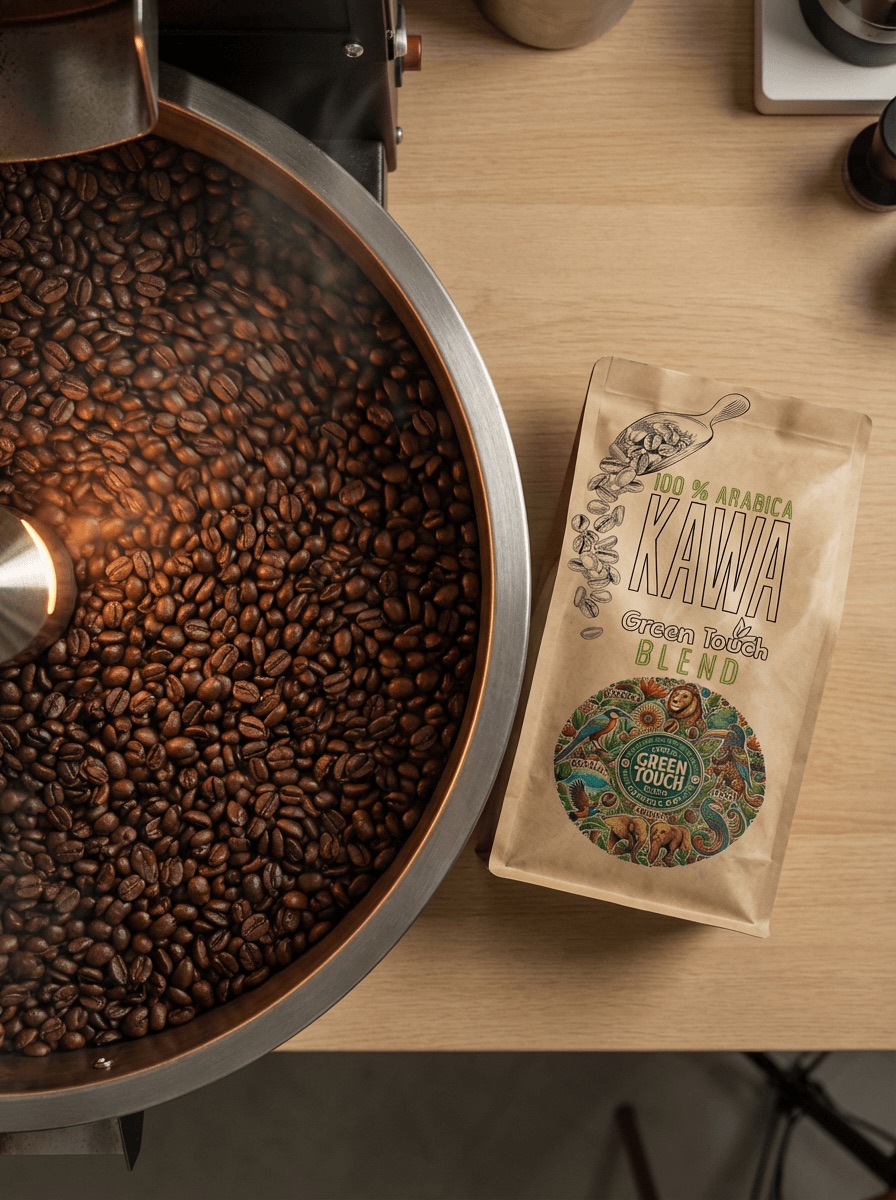 Kawa Green Touch Blend 100% arabica Brazylia, Uganda, Peru, Honduras (1).jpeg