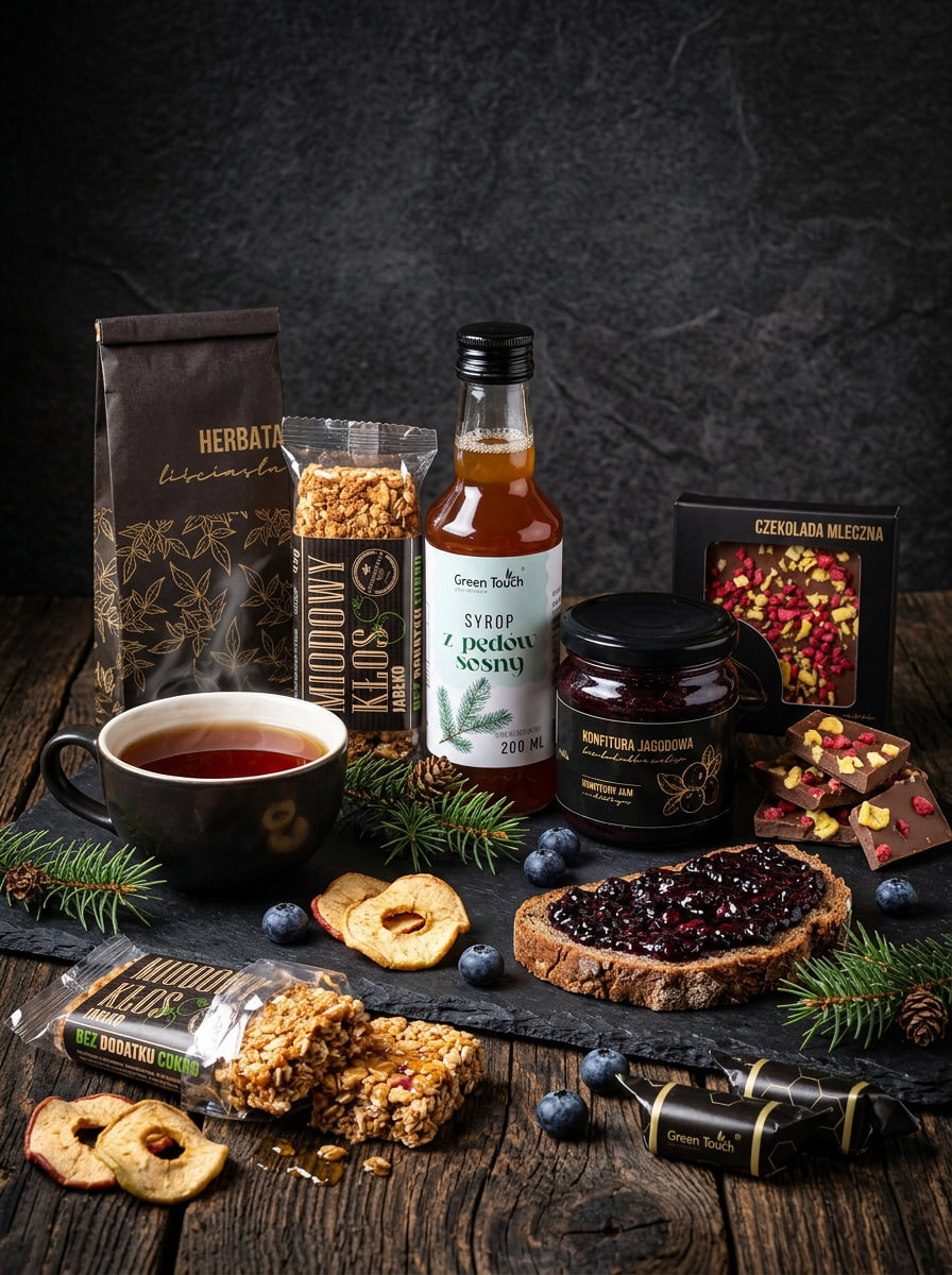 ZESTAW PREZENTOWY BOX RZEMIEŚLNICZY HERBATA CZEKOLADA SYROP PRZYSMAKI PREMIUM (2).jpeg