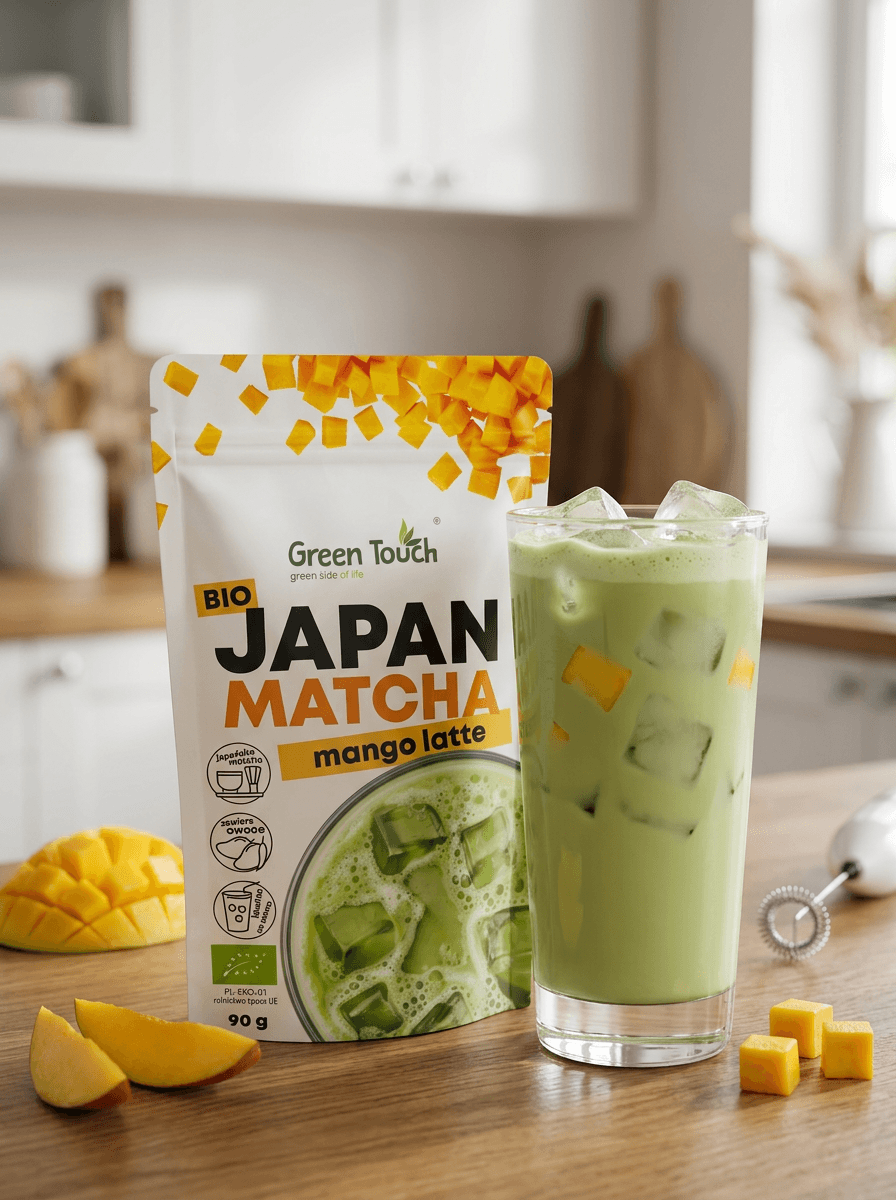 Herbata zielona BIO MATCHA JAPOŃSKA LATTE INSTANT MANGO 90 g Green Touch (3).jpg