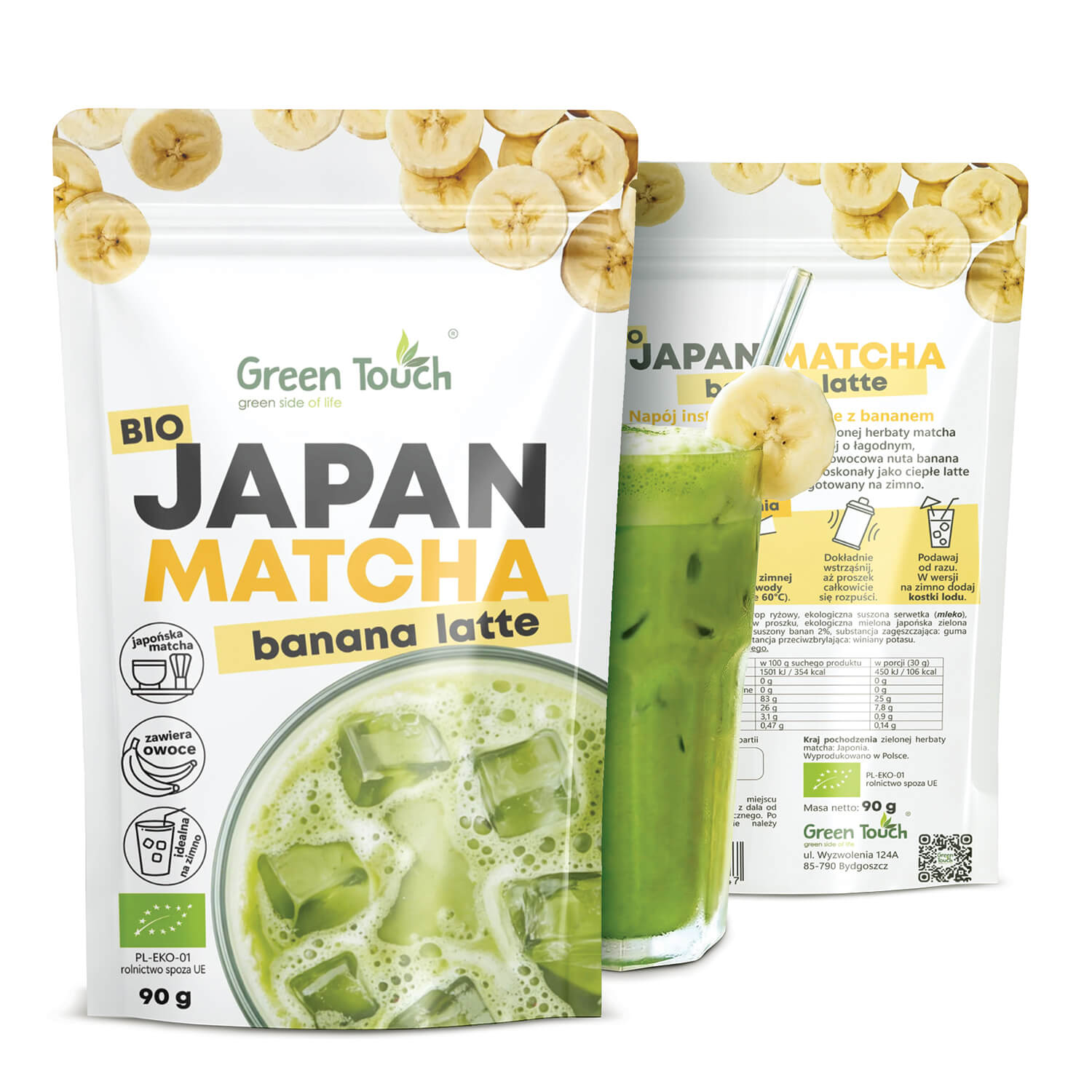 Herbata zielona BIO MATCHA JAPOŃSKA LATTE BANANOWA 90 g Green Touch (7).jpg