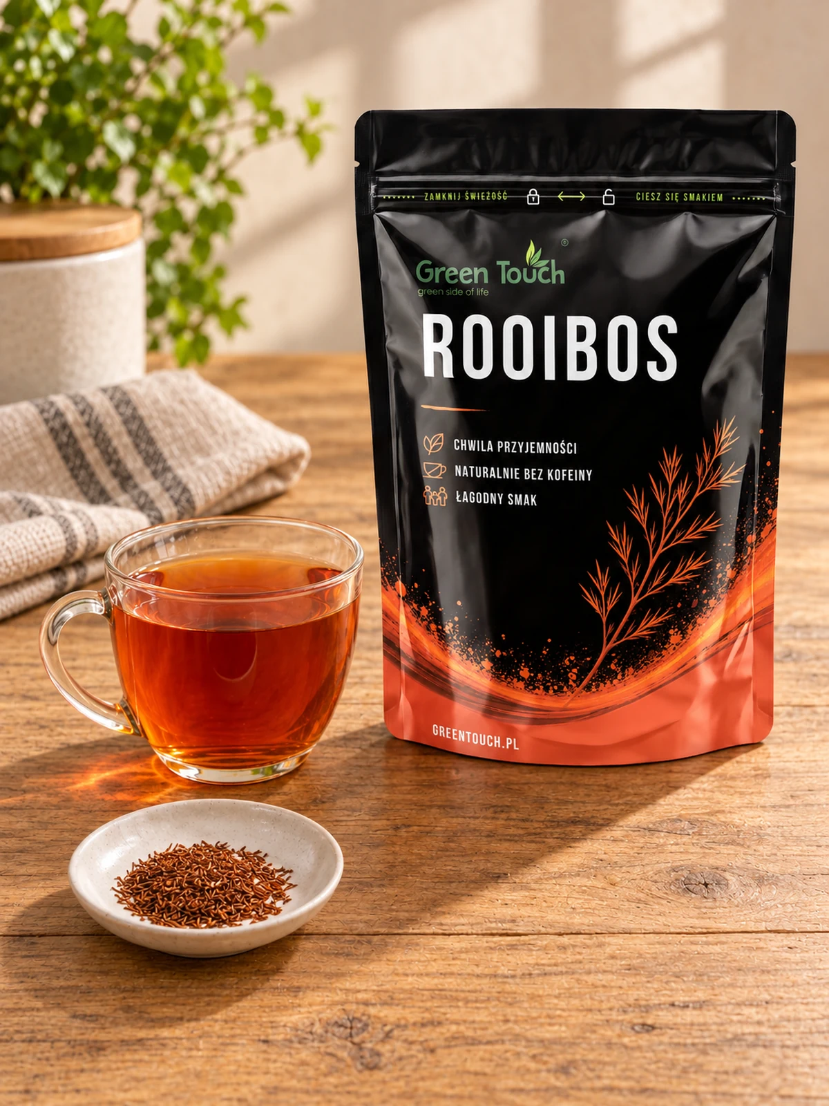 Rooibos – aranżacja z torebką