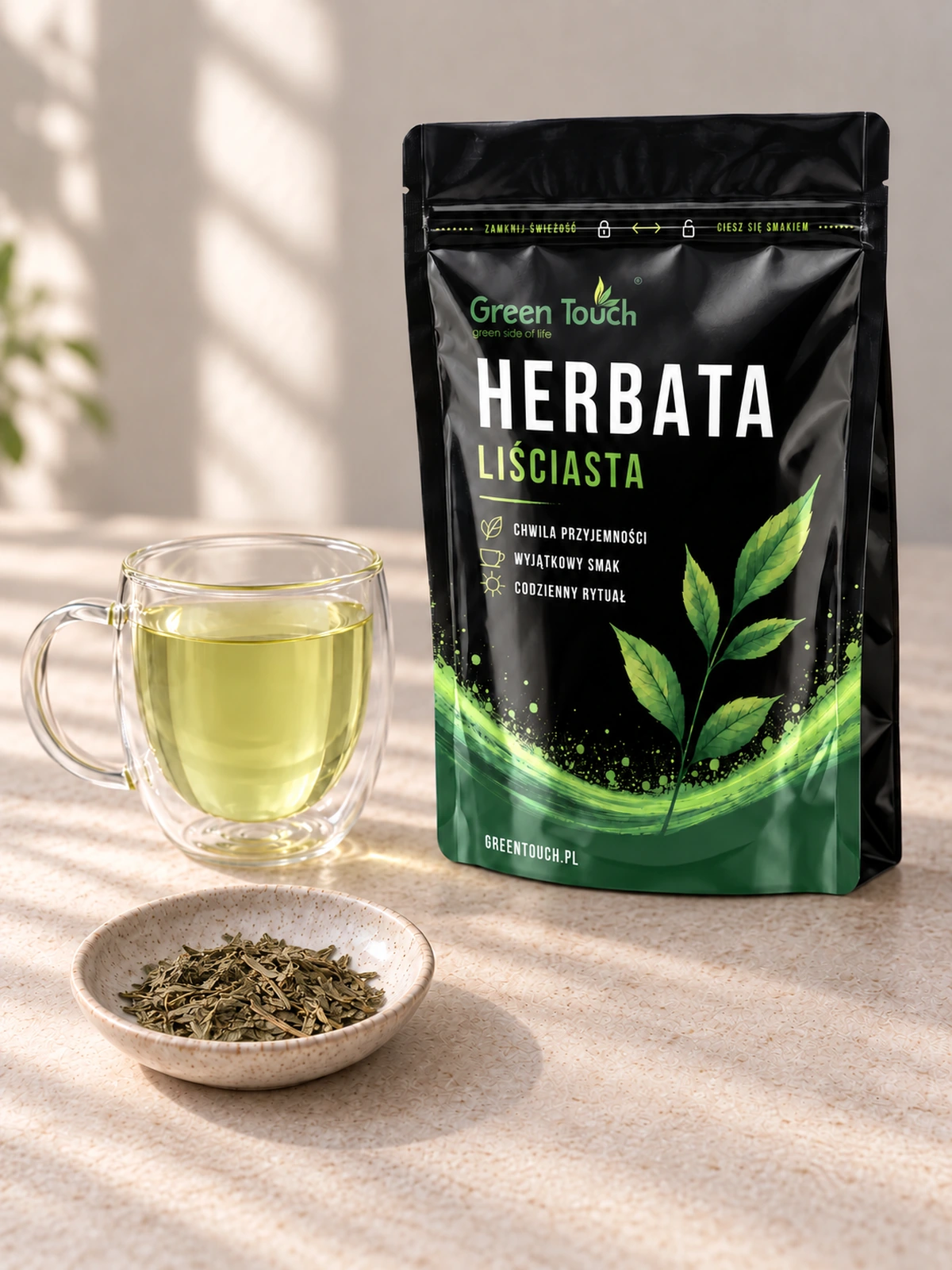 China Sencha 50 g – torebka, napar i susz