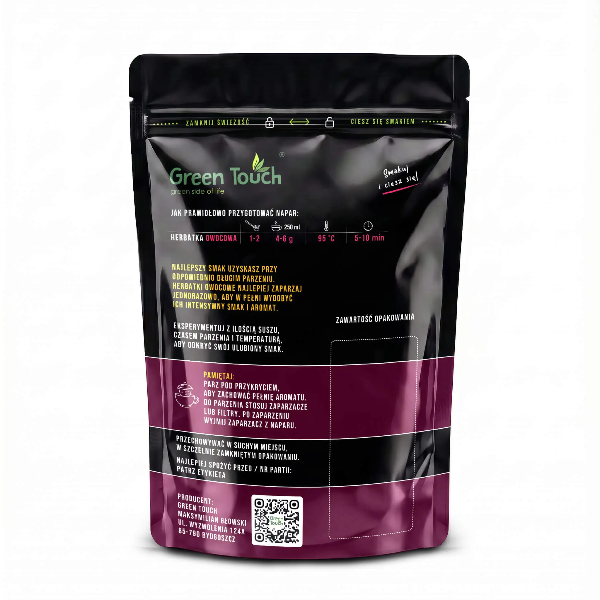 Cherry Sunset 50 g – tył torebki