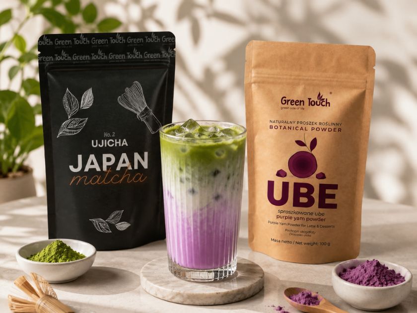 Iced Ube Latte – przepis na modny fioletowy napój lata z dodatkiem matchy